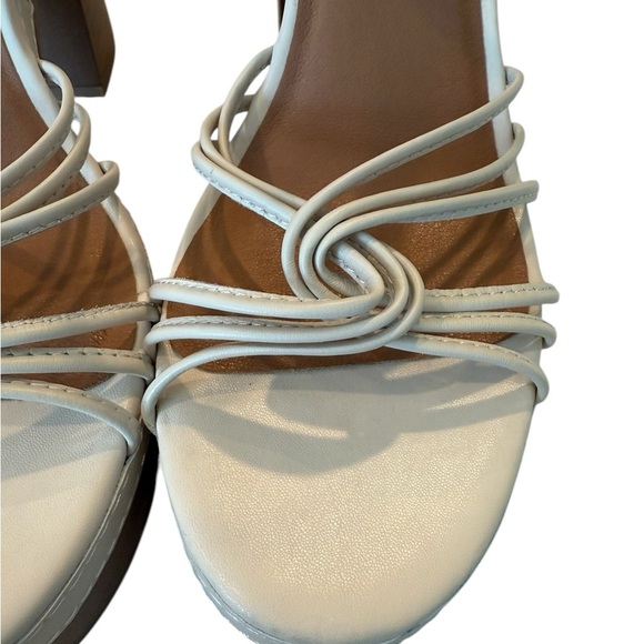 Lucky Brand Ismene Buckle Strappy Open Toe Platform Sandals Block Heel Size 10 - Picture 10 of 15